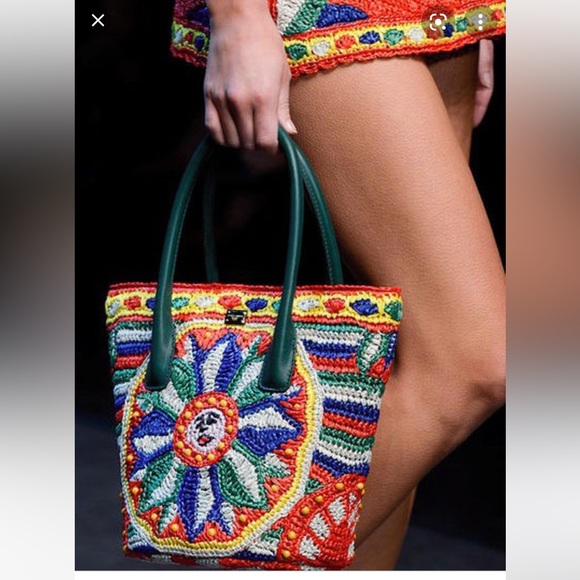 Dolce & Gabbana Raffia bucket bag - Picture 2 of 15